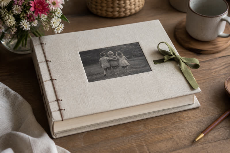 Bound book of letters from siblings as a gift for Mom